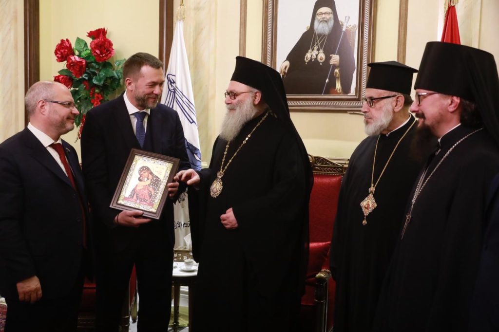 Primate of Orthodox Church of Antioch receives delegation of Russian parliamentarians