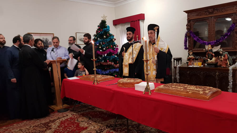 The annual cutting of the Vasilopita 2019 by His Grace Bishop Seraphim of Apollonias, Syndney (PHOTOS)