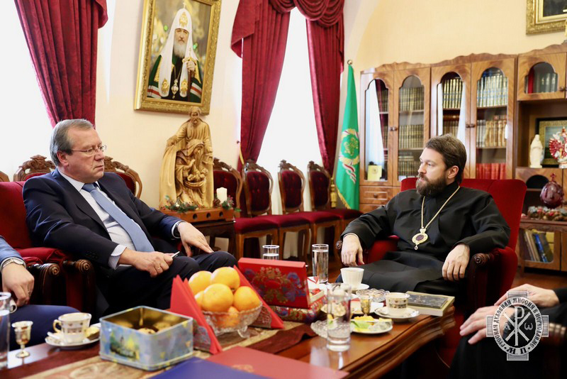 Metropolitan Hilarion meets with Ambassador of the Russian Federation to the State of Israel