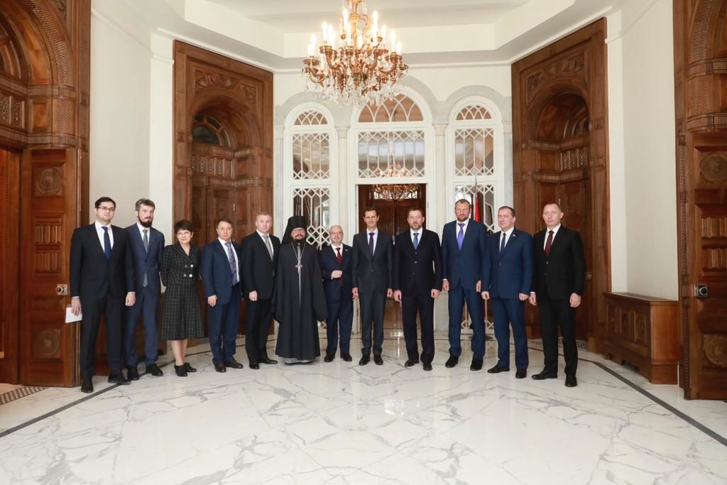 Representative of the Patriarch of Moscow and All Russia to the Patriarch of Antioch takes part in meeting with Syrian President