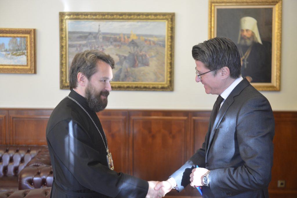 Metropolitan Hilarion meets with Ambassador of Malta to Russia