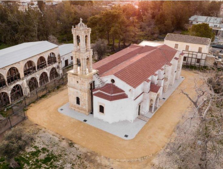 Community cleanup event at Turkish-occupied Agios Panteleimonas Monastery