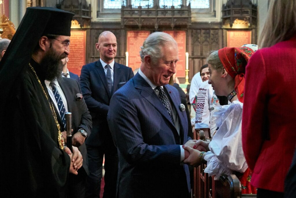 Prince Charles attends Orthodox service at Romanian parish in London