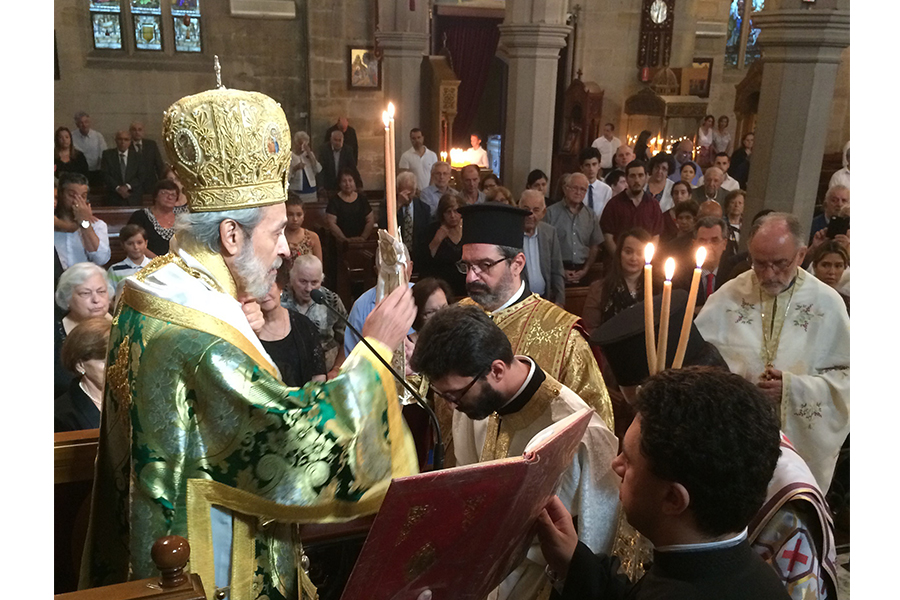 Ordination to the Holy Diaconate by His Grace Bishop Seraphim of Apollonias on Sunday 17 February 2019