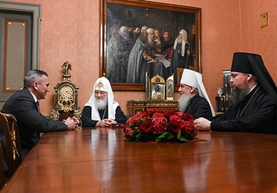 Συνάντηση του Πατριάρχη Μόσχας με τον Κυβερνήτη της περιφέρειας Τιουμέν
