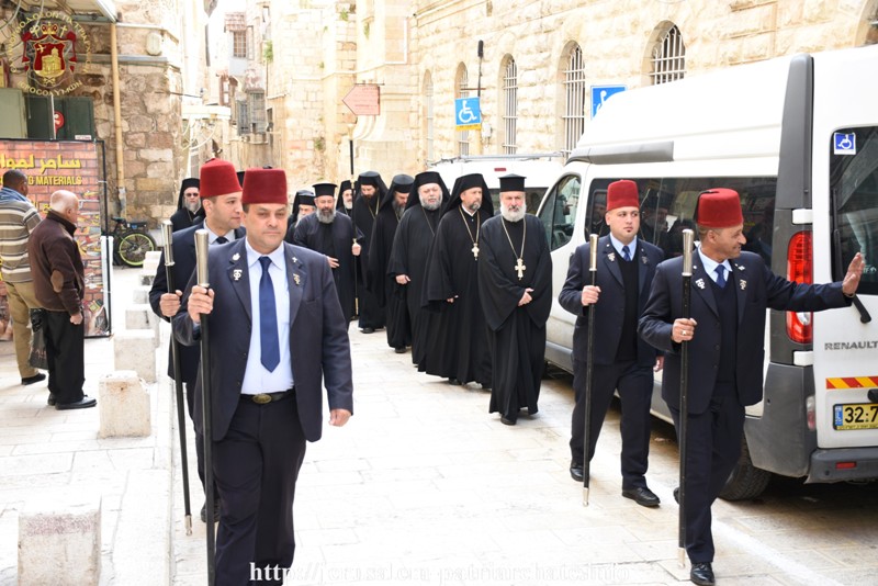 زيارة أخوية القبر المقدس لأخوية الفرنسيسكان وللبطريركية اللاتينية