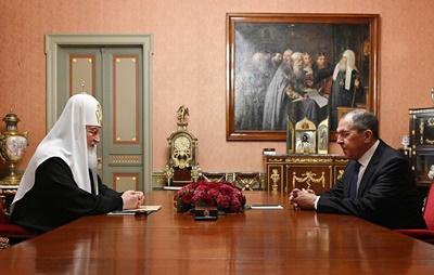 Ο Πατριάρχης Κύριλλος συναντήθηκε με τον Υπουργό Εξωτερικών της Ρωσίας