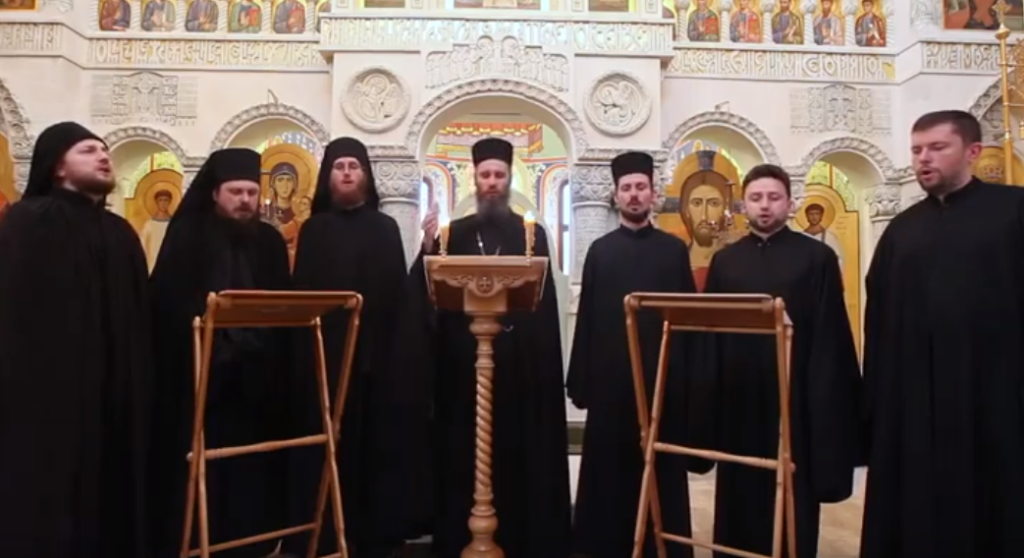 Αγνή Παρθένε Δέσποινα: Ψάλλουν Ρώσοι μοναχοί της μονής Βαλαάμ