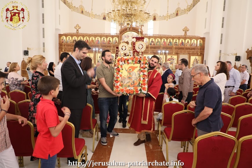 الأحتفال بعيد القديس جوارجيوس اللابس الظفر في الدوحة