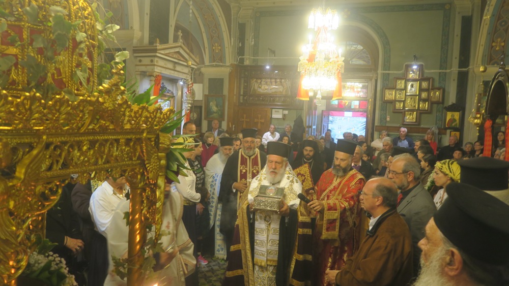 Υποδοχή Ιερών Λειψάνων στην Ερμούπολη
