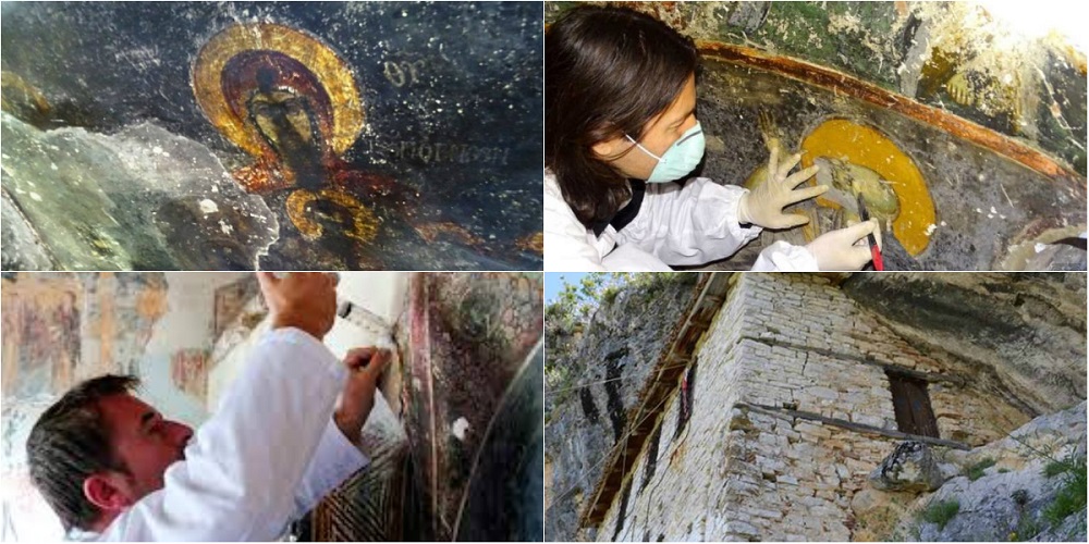 Αποκατάσταση τοιχογραφιών σε βυζαντινό ναό της Αλβανίας