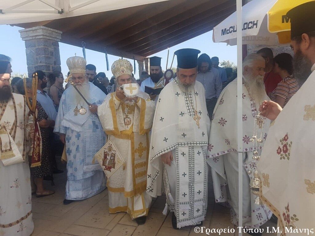 Ναός του Αγίου Παϊσίου εγκαινιάστηκε στην Μ. Μαντίνεια Μάνης