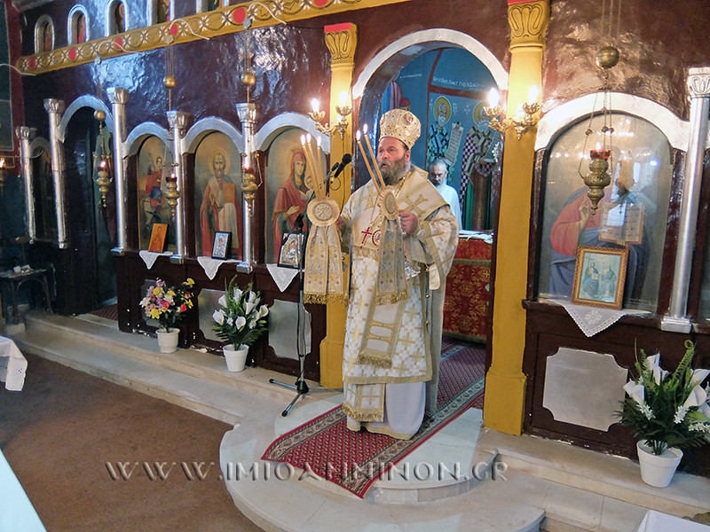 Ο Μητρ.Ιωαννίνων στον Ιερό Ναό Αγίου Νικολάου Ανωγείου