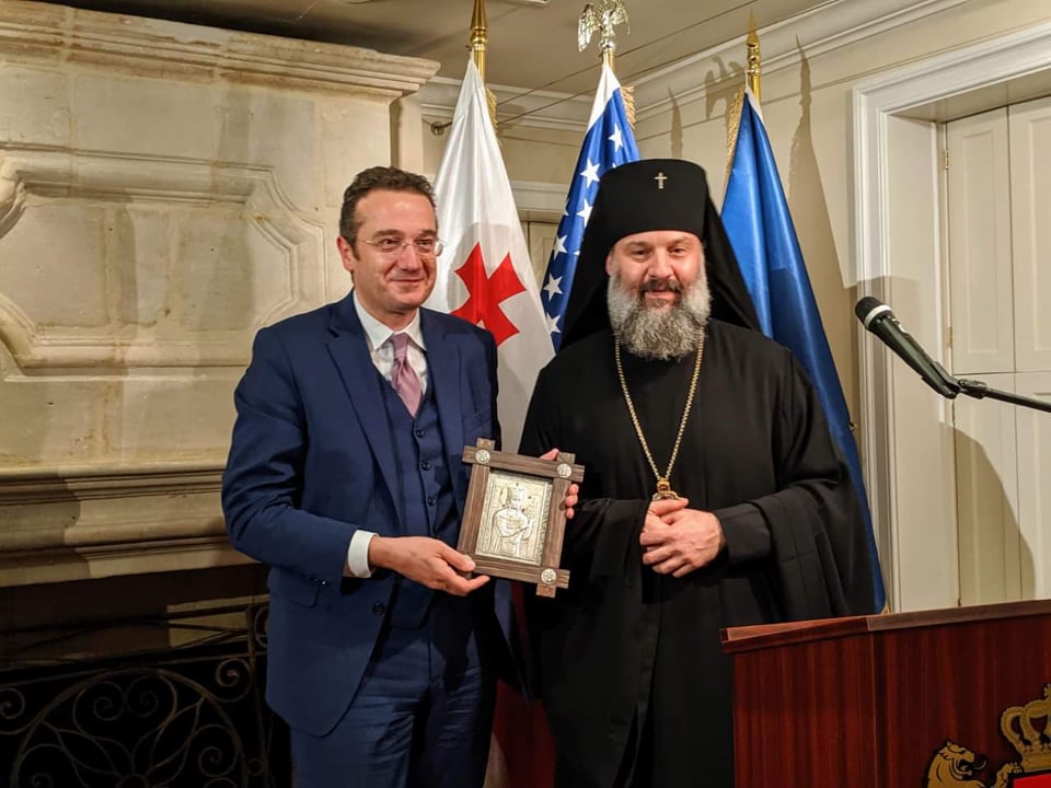 Embassy of Georgia to the United States hosted the celebration of the Tenth Anniversary of the North American Diocese of the Georgian Orthodox Church