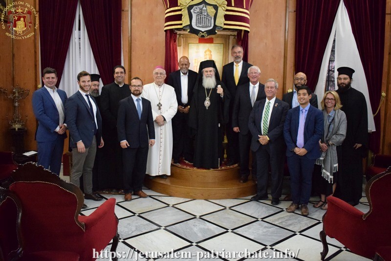 His Beatitude Patriarch Theophilos III of Jerusalem welcomed a United States Congressional delegation (CODEL) to the Jerusalem Patriarchate