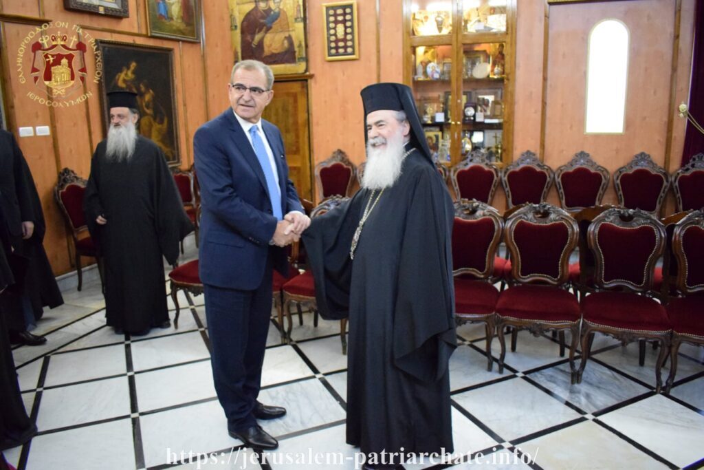 Greek Deputy FM received by Jerusalem Patriarch