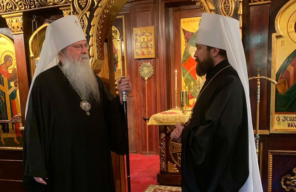 Metropolitan Hilarion of Volokolamsk meets with His Beatitude Metropolitan Tikhon, Primate of the Orthodox Church in America