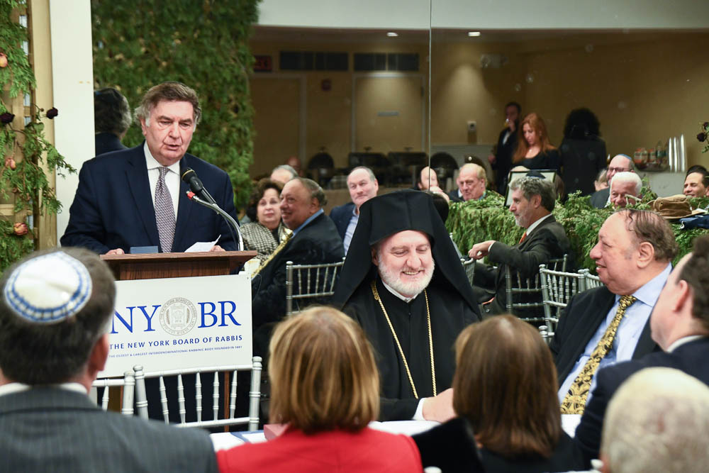 The New York Board of Rabbis Honors Archbishop Elpidophoros at Their Post-Sukkah in the Sky Reception