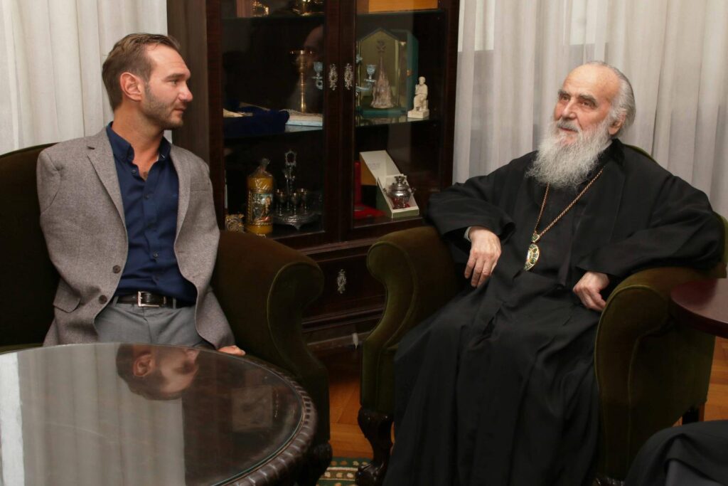 Serbian Patriarch received Nik Vujicic