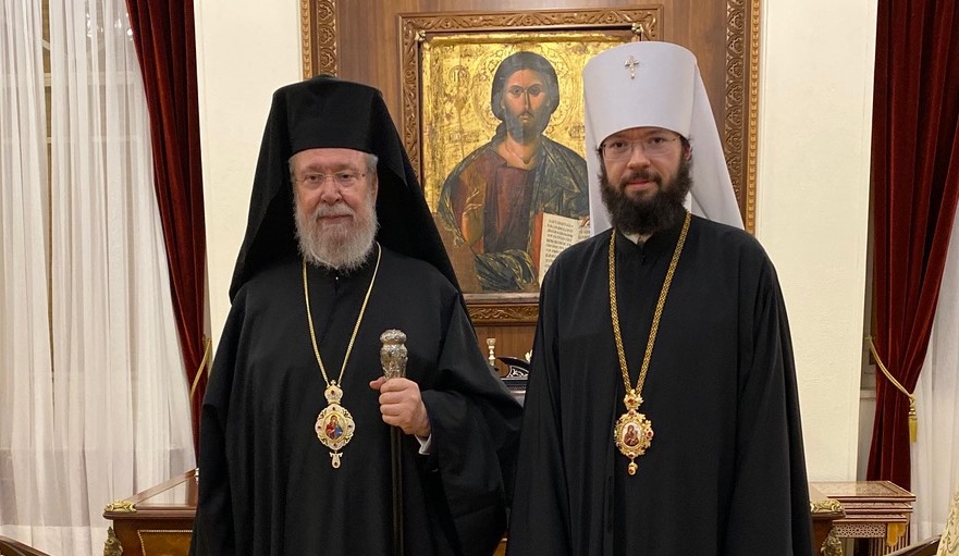 Head of Moscow Patriarchate’s Administration for Institutions Abroad meets with Primate of Orthodox Church of Cyprus