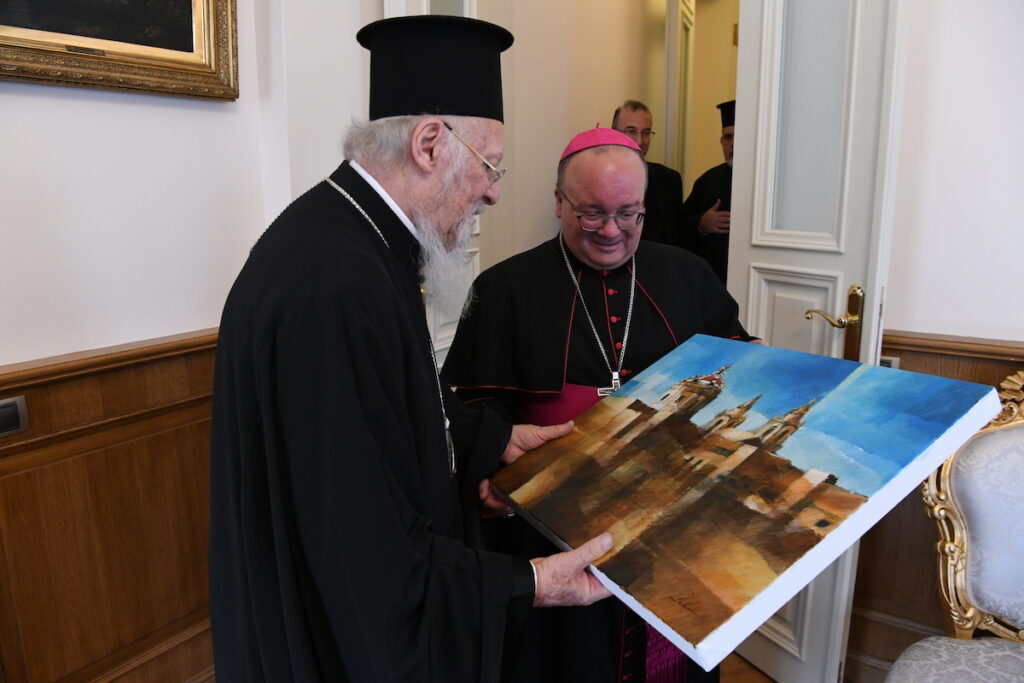 Συνάντηση Οικουμενικού Πατριάρχη με τον ΡΚαθολικό Αρχιεπίσκοπο Μάλτας