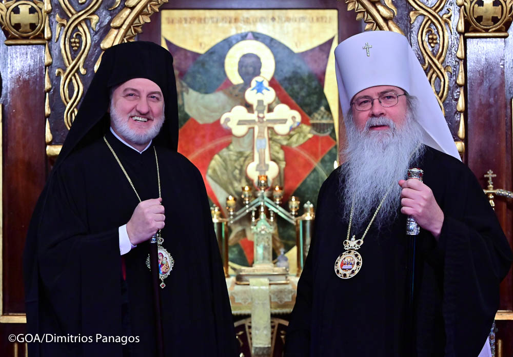 Archbishop Elpidophoros Visits the center of the Orthodox Church in America