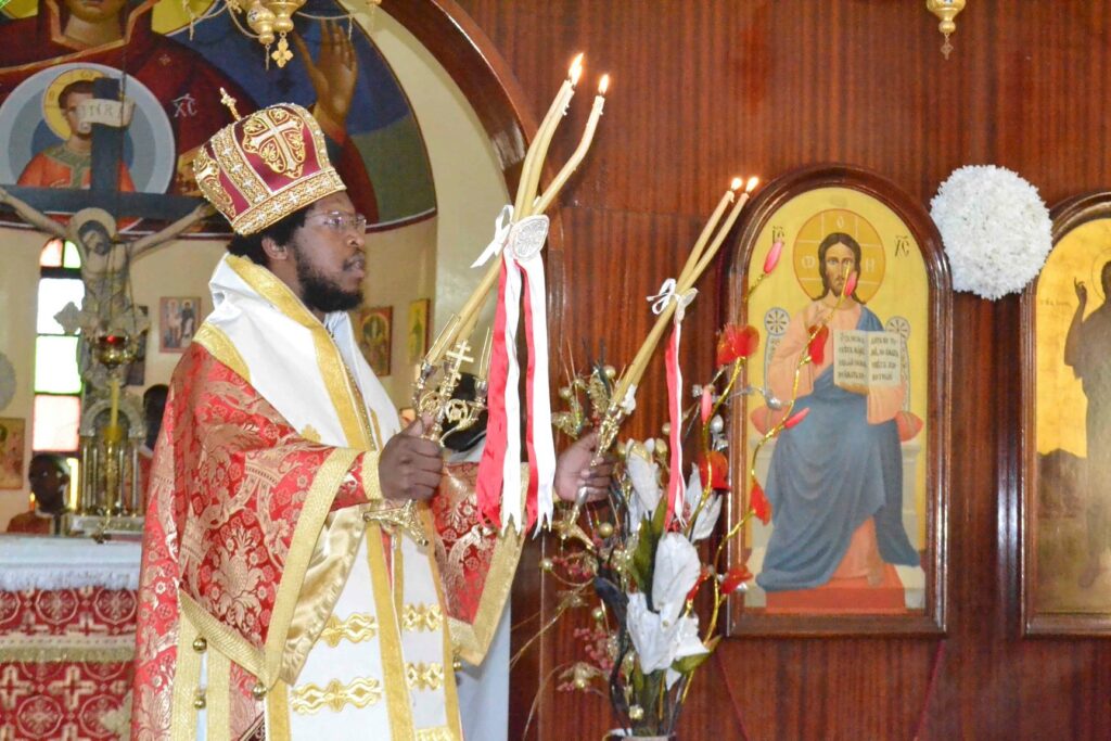 On the Sunday after Nativity, His Grace Bishop Silvester of Gulu and Eastern Uganda presided over Divine Liturgy at the Saint Nicholas Cathedral Namungoona