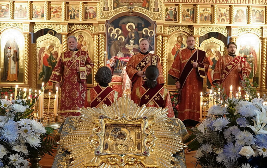 St Alexander Nevsky Cathedral in Howell, NJ, hosts a venerated copy of the Pochaev Icon of the Mother of God