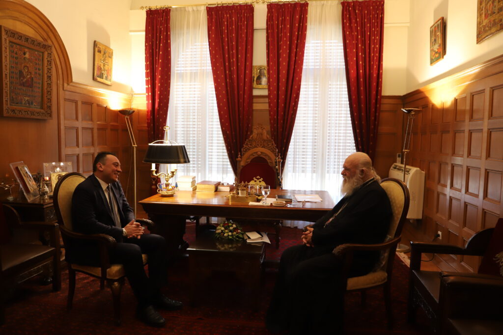 Archbishop of Athens receives new Greek Dep. FM responsible for expatriate affairs