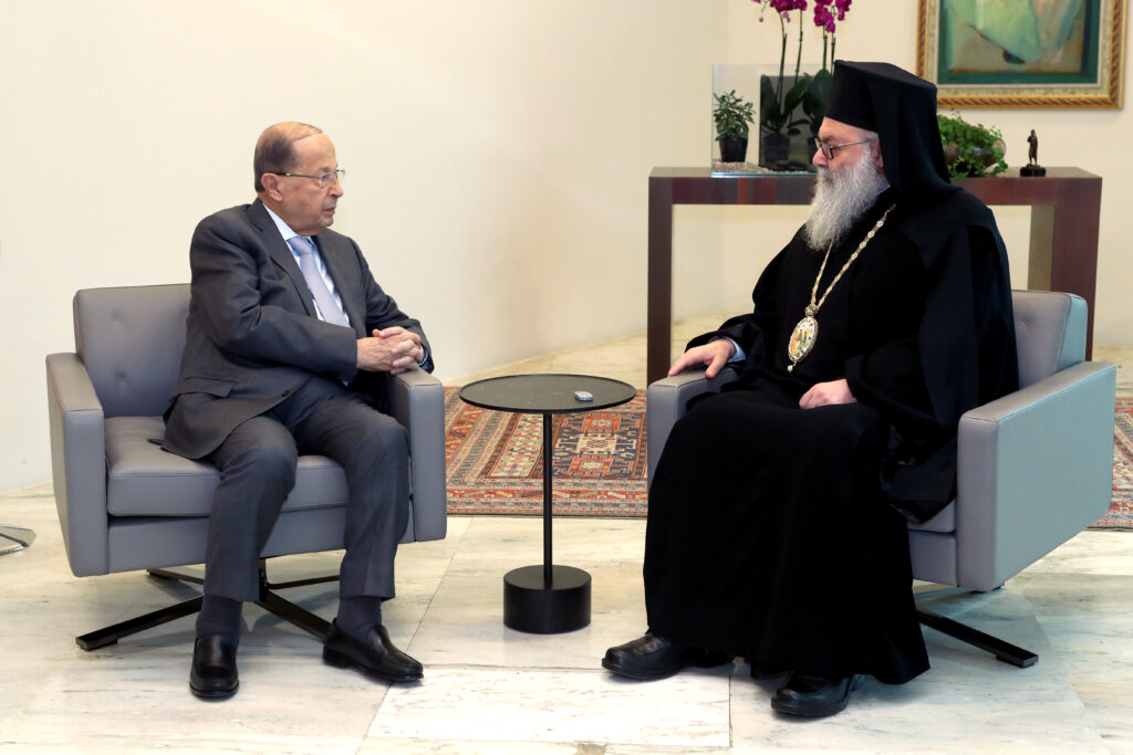 On the occasion of Nativity and the New Year, His Beatitude Patriarch John X, made a call to Lebanese President Michel Aoun to extend his greetings for the seasons