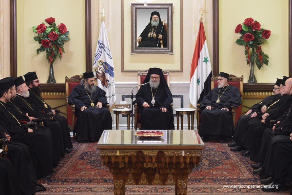 His Beatitude Patriarch John X met with the clergy of Damascus