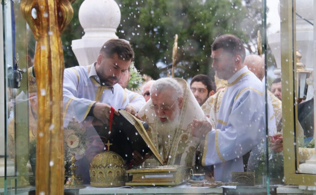 Epiphany celebrated at Holy Trinity Cathedral in Tbilisi, Georgia