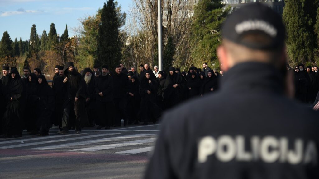 Orthodox Church in Montenegro continues to protest against law it charges will lead to confiscation of Church properties