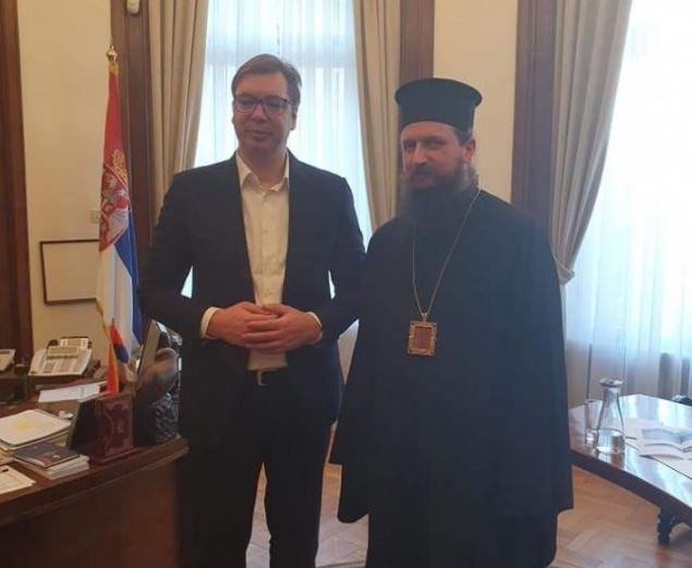 Ο Επίσκοπος Μπίχατς και Πέτροβατς στον Σέρβο Πρόεδρο