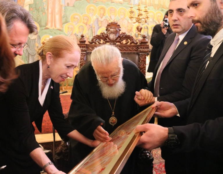 Georgian Patriarch receives newly appointed US Ambassador