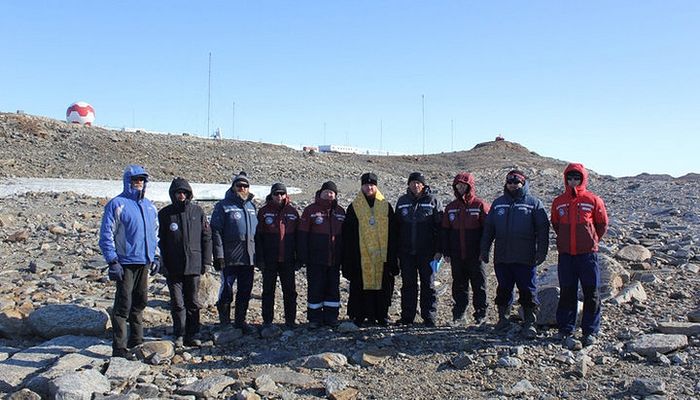 SITE OF FUTURE CHAPEL OF ST. NICHOLAS CONSECRATED IN ANTARCTICA