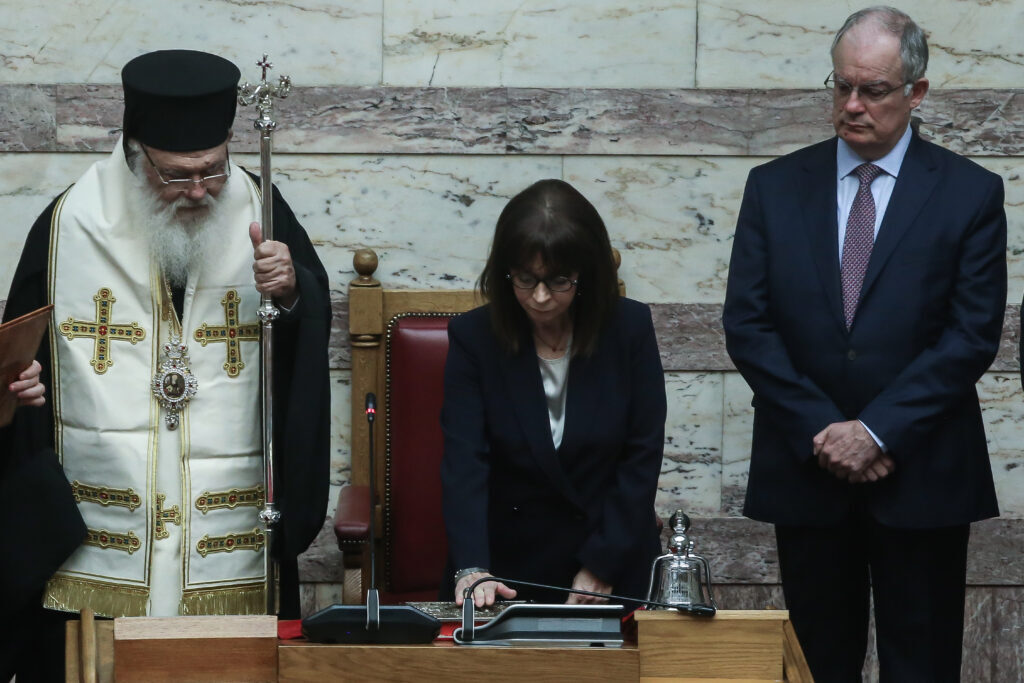 Archbishop of Athens & All Greece administers oath of office to new Greek president