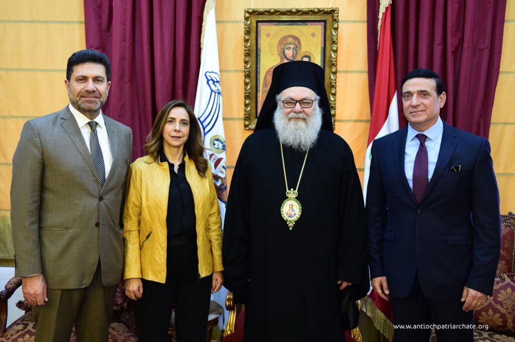 Patriarch John X Received the Orthodox Ministers in the Lebanese