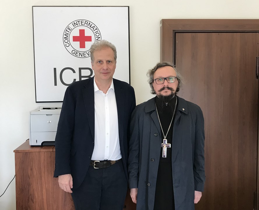 Representative of Patriarch of Moscow and All Russia to Patriarch of Antioch visits Damascus mission of International Committee of the Red Cross