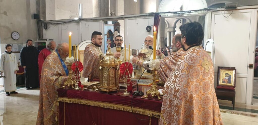 On Second Sunday of Great Lent Bishop Milutin celebrated at the Cathedral church