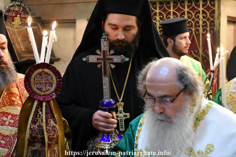 Prayer by Patriarch of Jerusalem in Church of the Holy Sepulcher for delivery from the pandemic