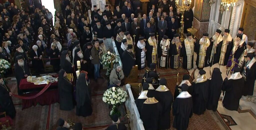 Funeral service for reposed Elder Metropolitan of Piraeus Kallinikos