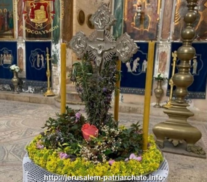 The feast of the Precious and Life-giving Cross was celebrated at the Monastery of the Holy Cross in Jerusalem