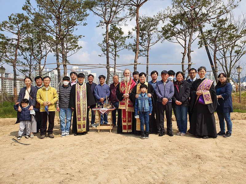 Orthodox Metropolis of Korea – The Laying of the Foundation Stone of the Dormition of the Theotokos Church in Jeonju