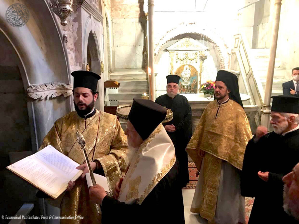 Ecumenical Patriarch officiates at blessing service at iconic Mother of God of the Life-giving Spring Monastery