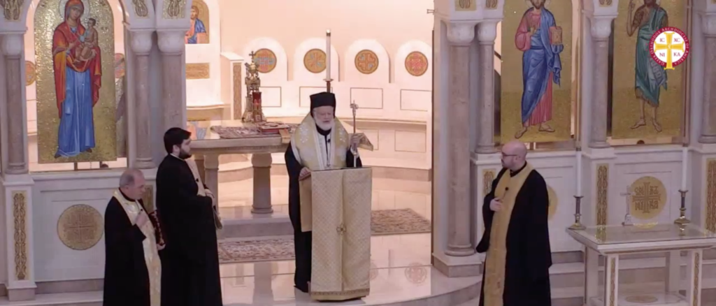 His Eminence Metropolitan Methodios of Boston offers prayer service for health and well-being during the COVID-19 pandemic