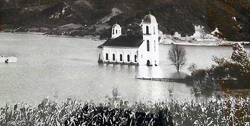 The memory of the flooded church in Drinjaca has not been faded out