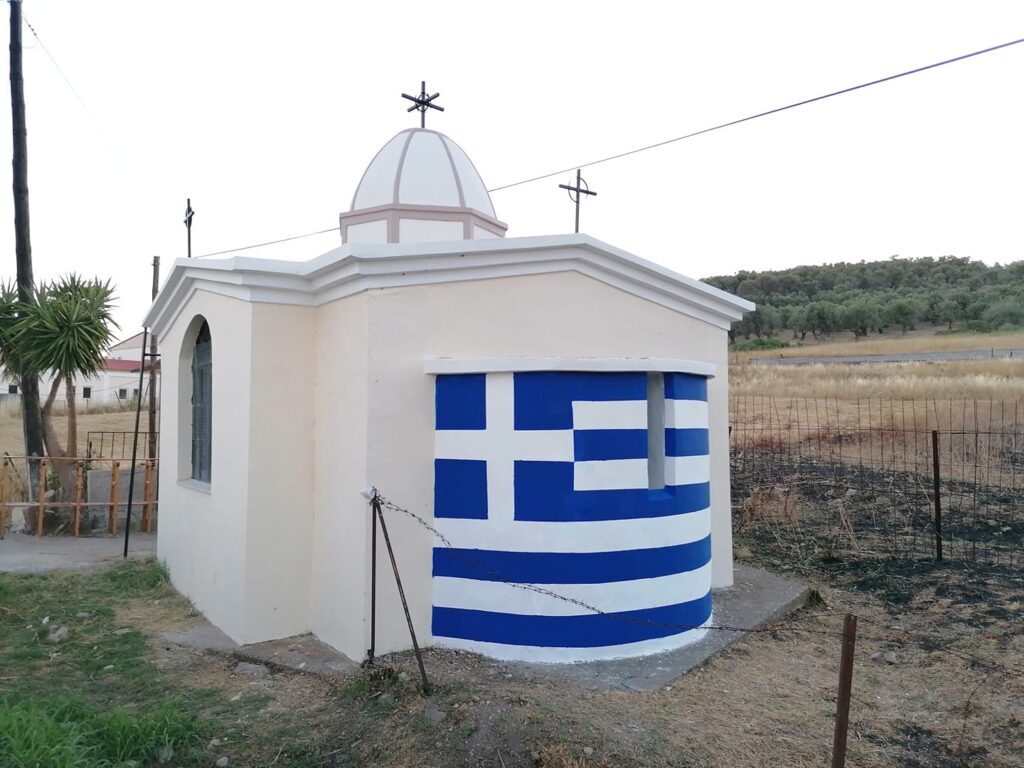Volunteers on Lesvos: If they destroy chapel 10 times, we’ll rebuild it 100 times