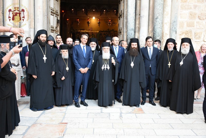 THE VISIT OF THE PRIME MINISTER OF GREECE AT THE CHURCH OF THE HOLY SEPULCHRE