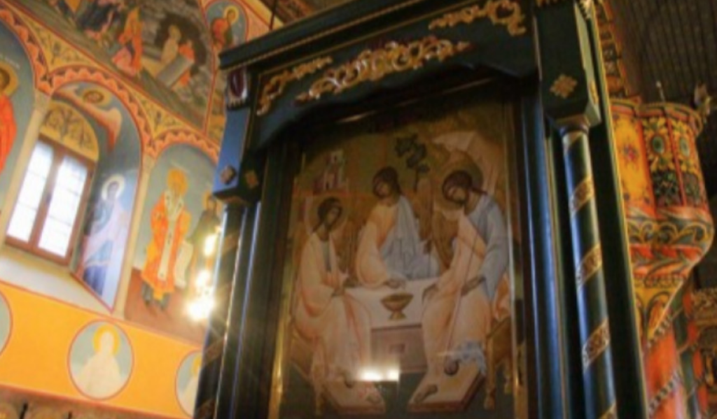 Old Testament Holy Trinity icon donated to church in Bansko